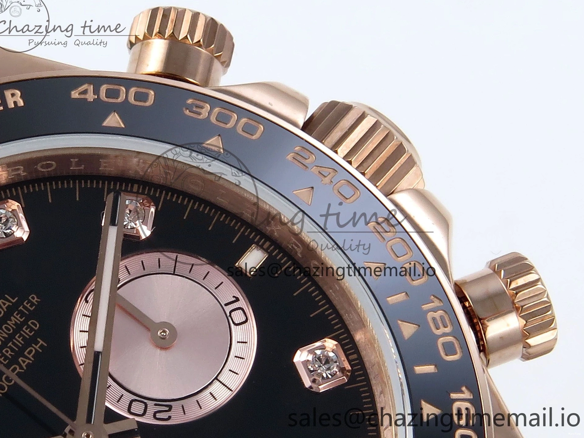 MiroTime 0516 Daytona 126515 QF 1:1 Best Edition Black RG Diamonds Dial on Oysterflex Strap SH4131 V Sophisticated 701
